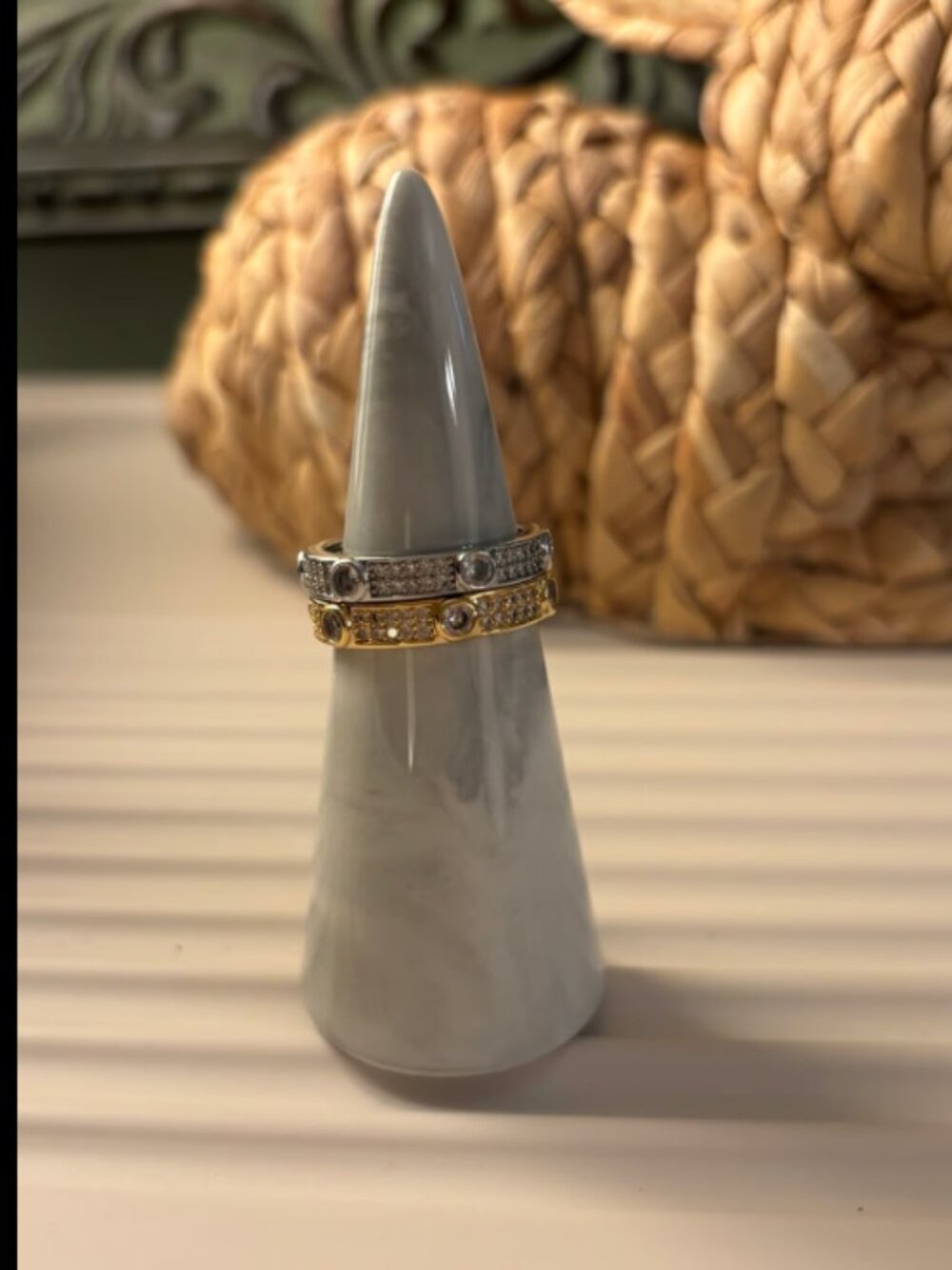 Set of Two CZ Rings